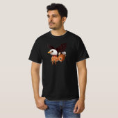 T-shirt Eagle and Fawn Whimsical Wildlife Art Print (Devant entier)