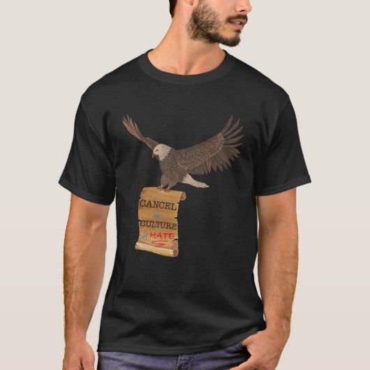 T-shirt Eagle and Scroll Cancel Culture (Devant)
