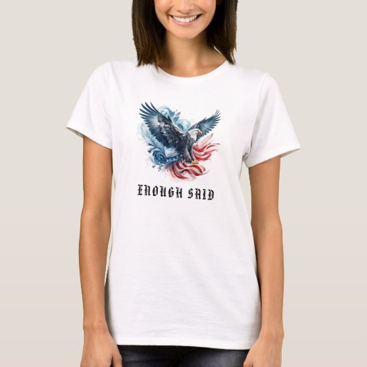 T-shirt *~* EAGLE AP16 American Flag Bald Détails (Devant)