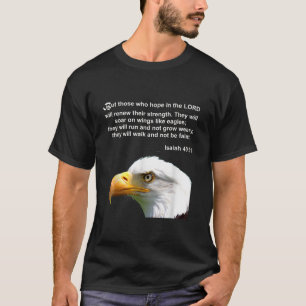 T-shirt Eagle Bible Verse Isaïe 40 31 Chrétien