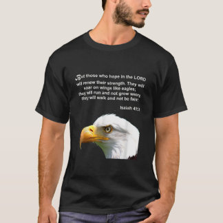 T-shirt Eagle Bible Verse Isaïe 40 31 Chrétien