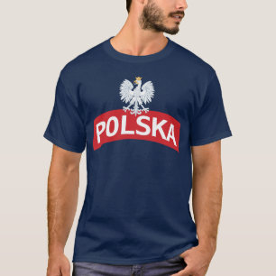 T-shirt Eagle blanc sur l'arc de Polska