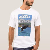 T-shirt Eagle chauve plongeant - Seward, Alaska (Devant)
