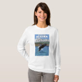 T-shirt Eagle chauve plongeant - Wrangell, Alaska (Devant entier)