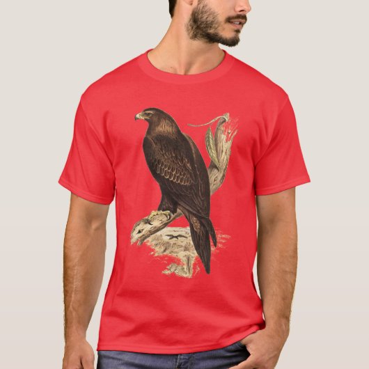 T-shirt Eagle coupé la queue par cale australienne. Oiseau (Devant)