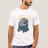 T-shirt Eagle de qualité supérieure américaine (Devant)