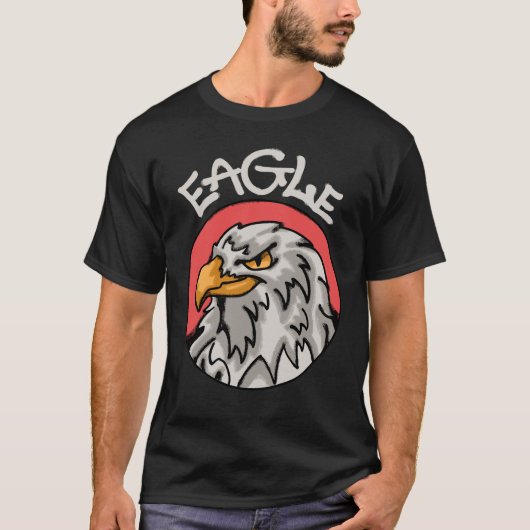 T-shirt Eagle Head streetwear (Devant)