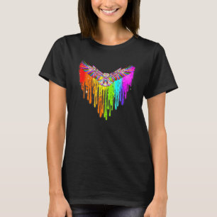 T-shirt Eagle Lgbt Pride Couleur Coeur Gay Les Bisexual Le