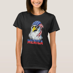 T-shirt Eagle Merica 4 juillet Américain Drapeau Patriot