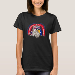T-shirt Eagle Mullet 4 juillet États-Unis Drapeau américai