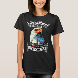 T-shirt Eagle My Silence Ne signifie pas que je suis d'acc
