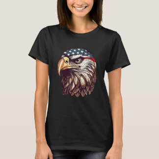 T-shirt Eagle Of Freedom Merica Patriotic USA Flag 4th of 