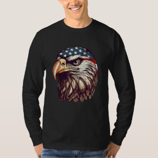 T-shirt Eagle Of Freedom Merica Patriotic USA Flag 4th of 
