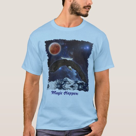 T-shirt Eagle & Outspace Imaginaire Wildlife (Devant)