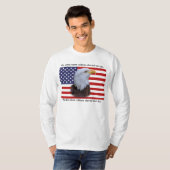 T-shirt Eagle patriotique et drapeau des Etats-Unis (Devant entier)