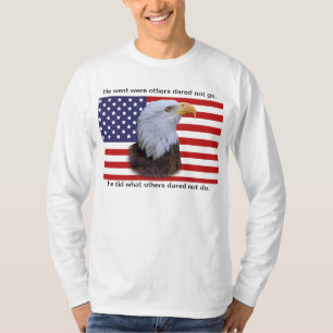 T-shirt Eagle patriotique et drapeau des Etats-Unis