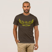 T-shirt Eagle Swooping jaune/faucon 1 (Devant entier)