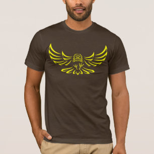 T-shirt Eagle Swooping jaune/faucon 1