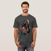 T-shirt Eagle Versus Snakeraditionalattoo funny (Devant entier)