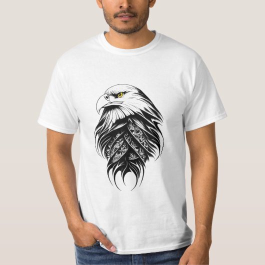 T-shirt Eagle Wild Animal Nature Illustration Art tatouage (Devant)
