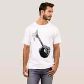 T-shirt Eagles Claw 8 balles Pool Billard Jeu Art (Devant entier)
