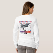 T-shirt Eagle's Freedom Flight blanc (Dos entier)