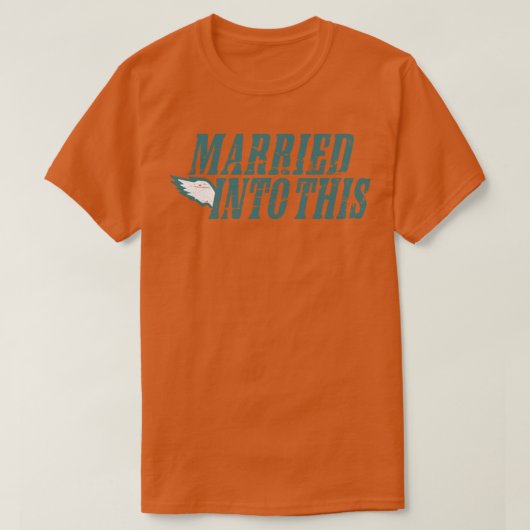 T-shirt Eagles Marié dans ce vêtement de fans philly (Design devant)