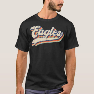 T-shirt Eagles Sports Nom Vintage Retro Cadeau Hommes Femm