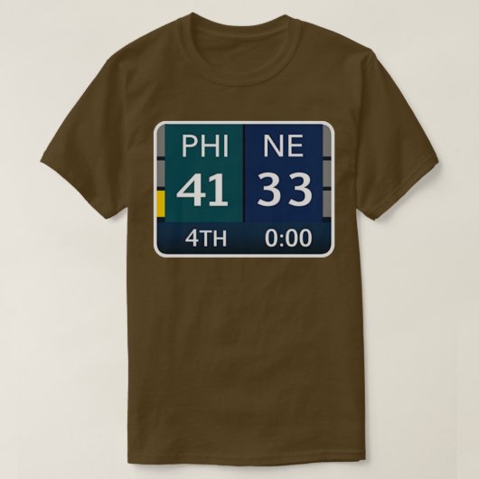 T-shirt EAGLES SUPER BOWL CHAMPS Scoreboard 4133 (Design devant)