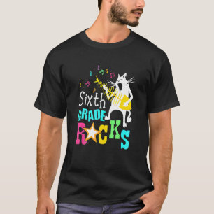 T-shirt Eam Sixième Année Déchire 6ème Année  Chat Jouant 