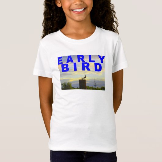 T-Shirt Early Bird at the Riverside (Devant)
