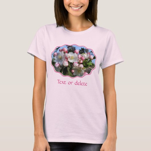 T-shirt Early Spring Blossoms Floral Personalized (Devant)