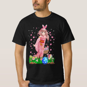 T-shirt Ears Bunny de Pâques Kawaii Anime japonaise Manga 