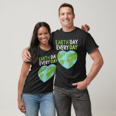 T-shirt Earth Day Everyday Rainbow Pine Tree Nature Green  (Unisexe)