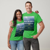 T-SHIRT EARTH DAY MESSAGE (Unisexe)