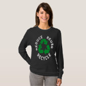 T-shirt Earth Day Reduce Reuse Recycle Awesome Recycling (Devant entier)