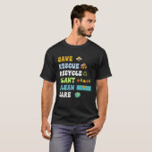 T-shirt Earth Day Save Bees Rescue Animals Recycle Plastic (Devant entier)