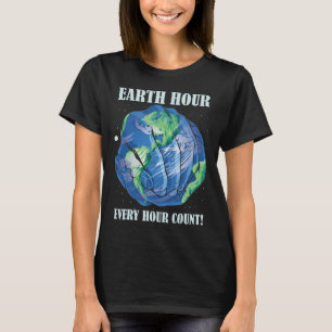T-shirt Earth Hour Chaque Heure Ne Peut Sauver Notre Planè