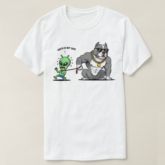 T-shirt Earth Is Not Safe (Design devant)