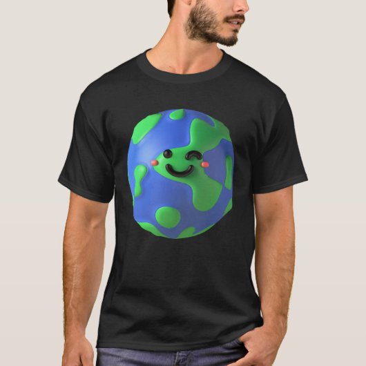 T-shirt Earth winking (Devant)