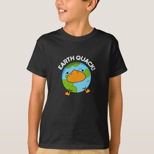 T-shirt Earthquack Funny Earthquake Pun Dark BG (Devant)