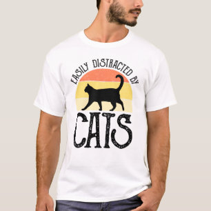 T-shirt Easily Distracted By Cats