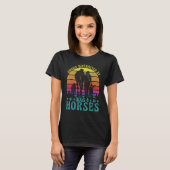 T-shirt Easily Distracted by Dogs and Horses Funny Saying (Devant entier)