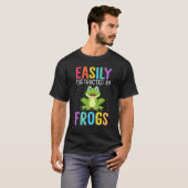 T-shirt Easily Distracted By Frogs  Frog (Devant entier)