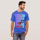 T-shirt Easily Distracted By Race cars design formula car  (Devant entier)