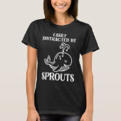 T-shirt Easily Distracted by Sprouts Whale Watcher (Devant)