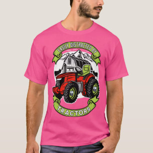 T-shirt Easily Distracted by Tractors Funny Farming
