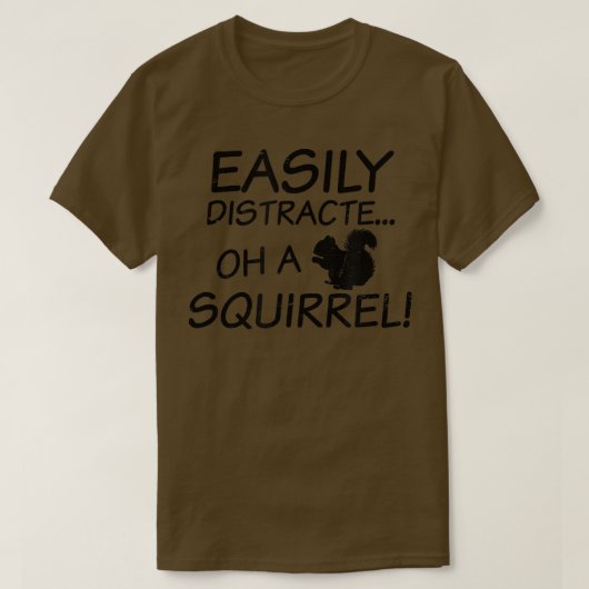 T-shirt Easily Distracted Design ADHD (Design devant)