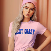 T-shirt East Coast Faux Glitter