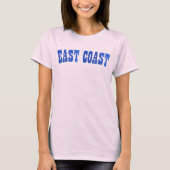 T-shirt East Coast Faux Glitter (Devant)